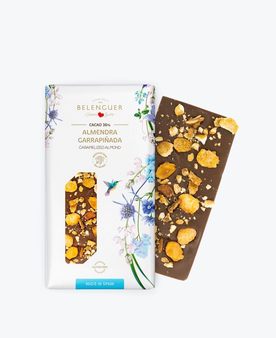 CHOCOLATE ALMENDRA GARRAPIÑADA