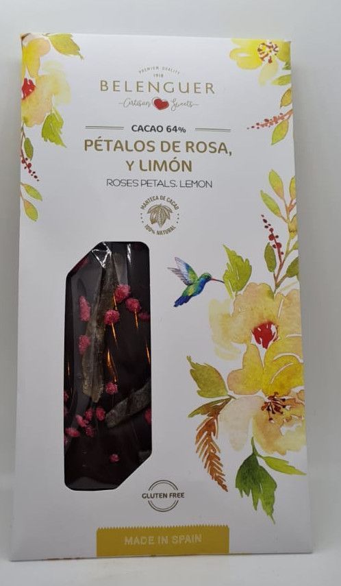 CHOCOLATE LIMÓN Y PÉTALOS DE ROSA - Imagen 2