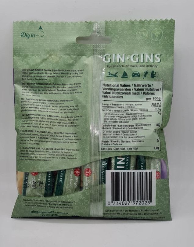 MASTICABLE DE JENGIBRE GIN GINS - Imagen 2