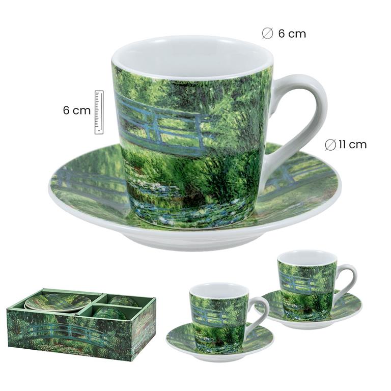 EL PUENTE JAPONÉS (DOS TAZAS CON PLATO) - Imagen 4