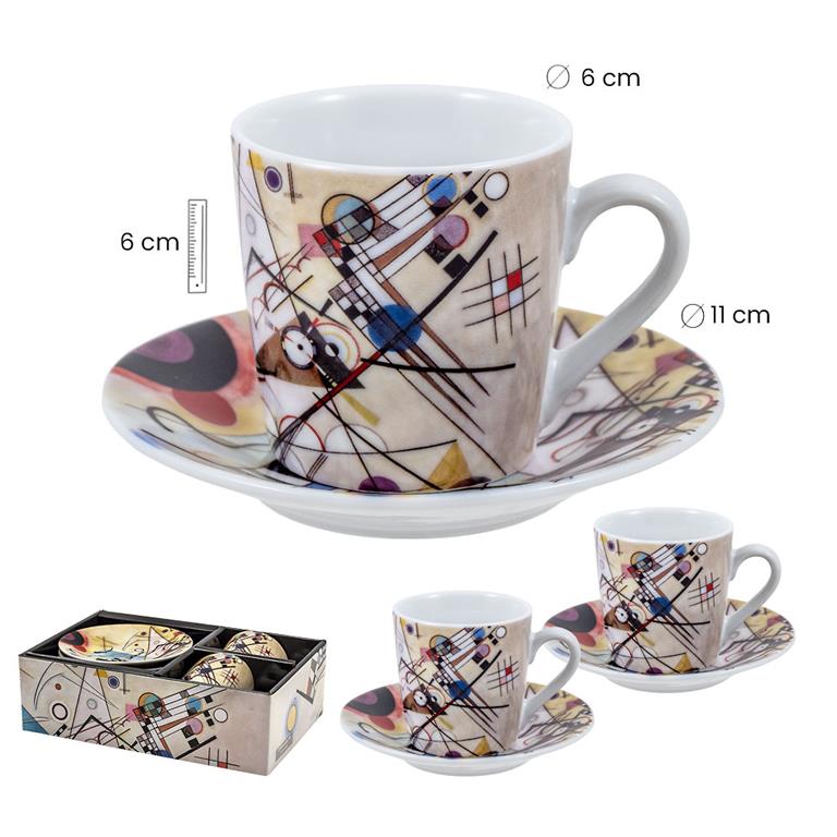 COMPOSITION VIII (DOS TAZAS CON PLATO) - Imagen 4