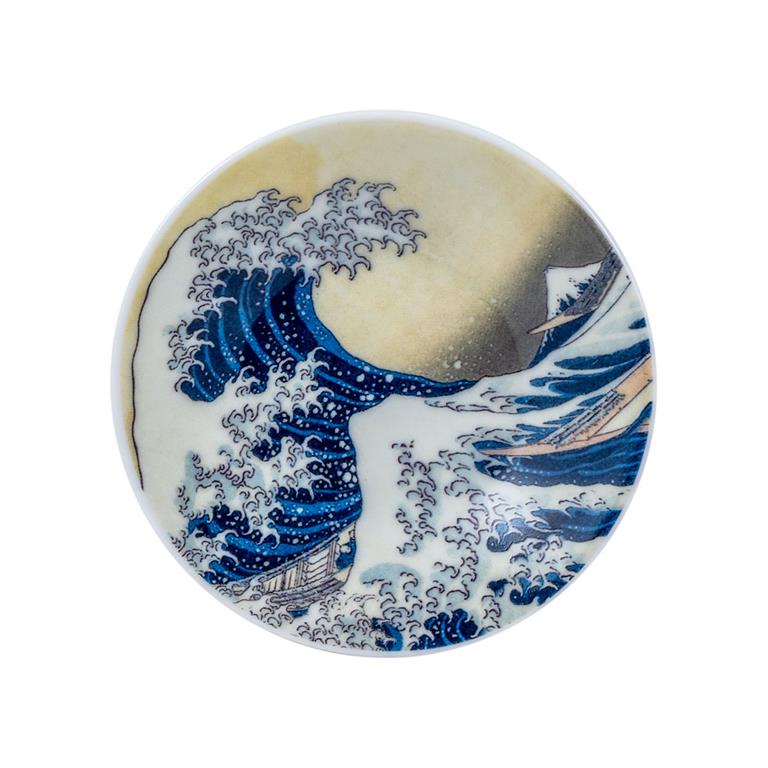 LA GRAN OLA DE KANAGAWA (DOS TAZAS CON PLATO) - Imagen 4